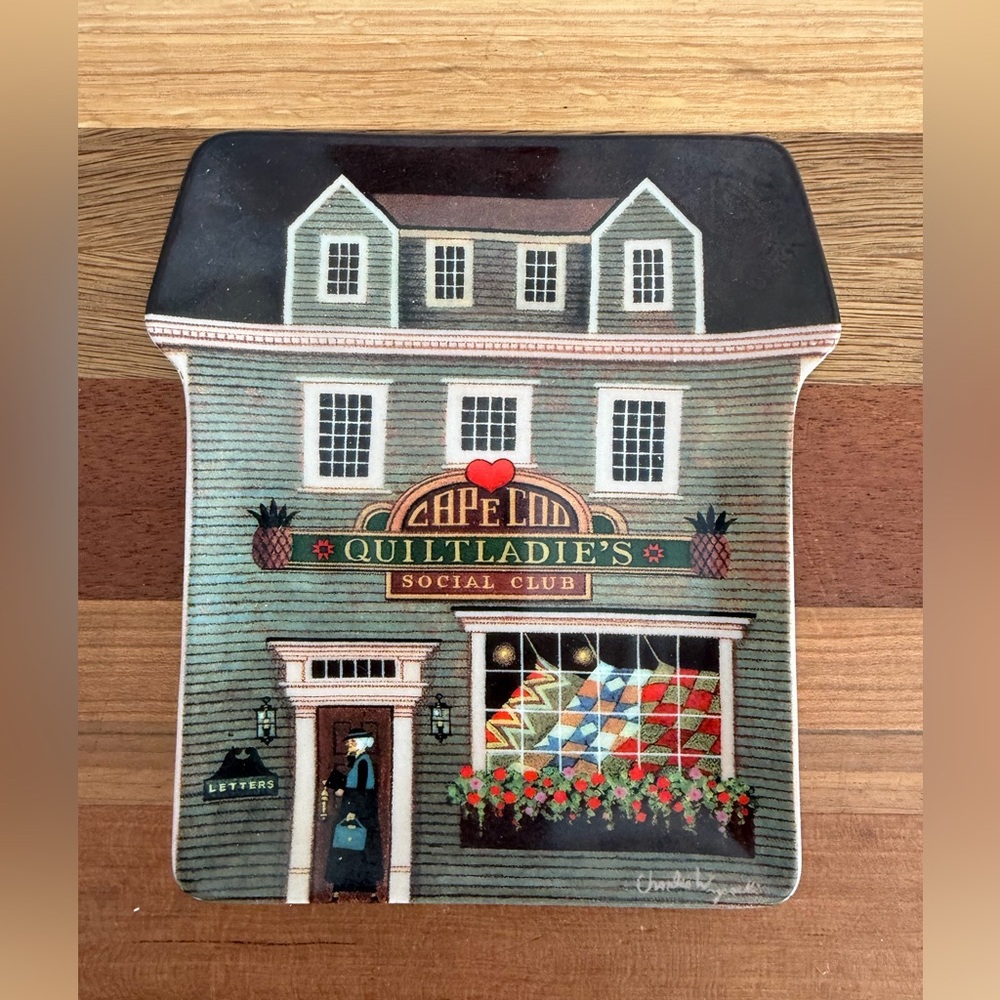 Charles Wysocki Collector Plate “The Quilt Ladies Social Club”